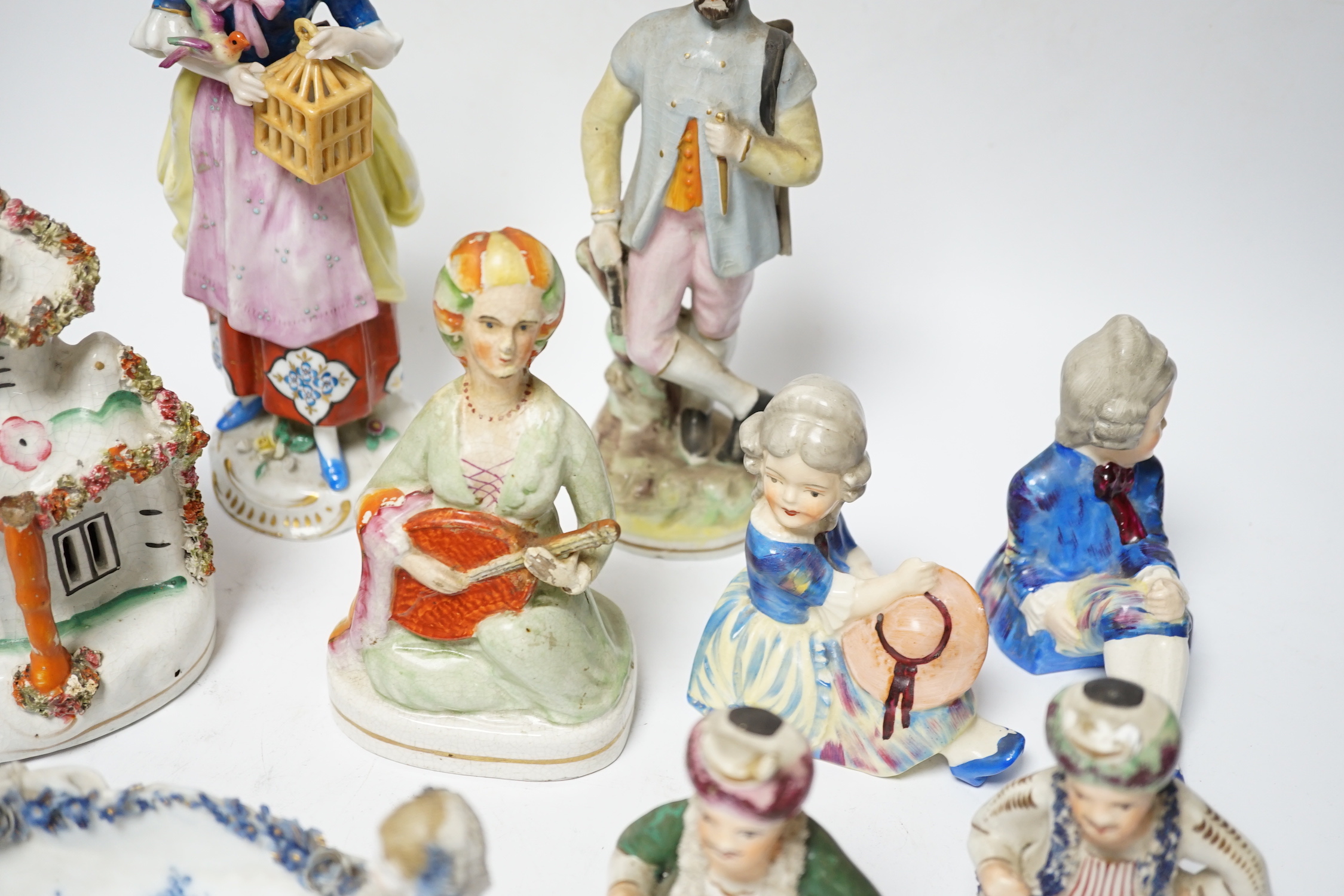 A group of Victorian and later ceramics including Staffordshire